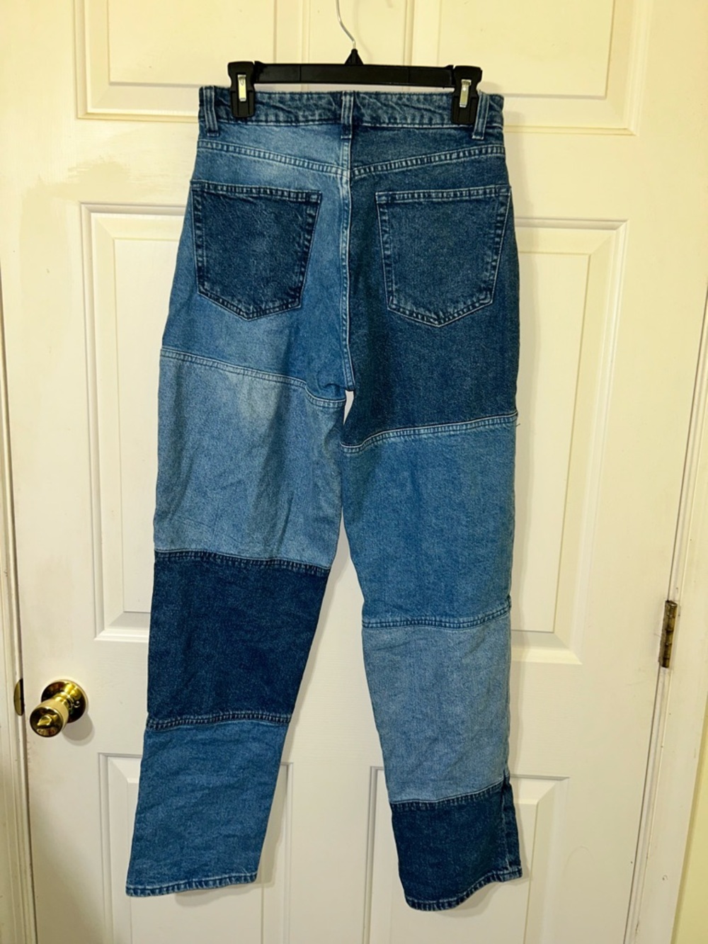 Divided Women's Patchwork Blue Denim Jeans - Picture 4 of 8